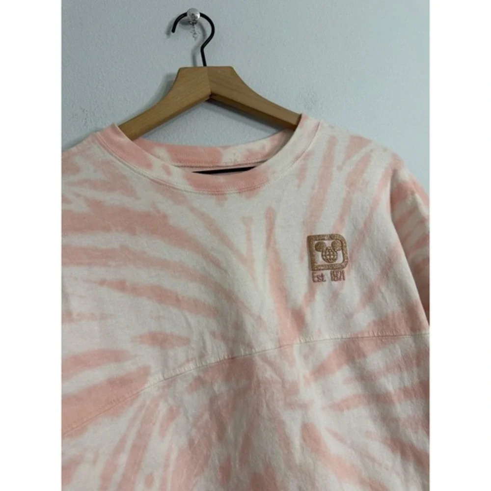 Disney Parks - Pink and Rose Gold Tie Dye Disneyworld Spirit Jersey‎ Girl's XL